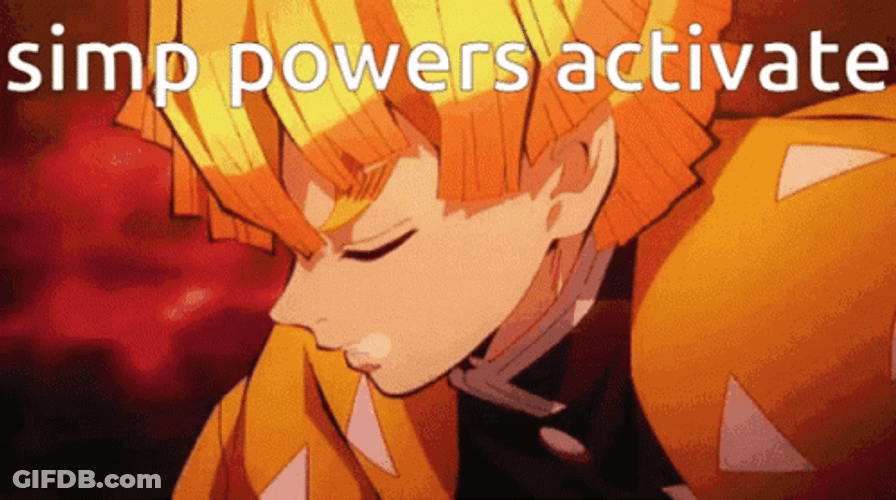 Simp Powers Activate Zenitsu Agatsuma GIF