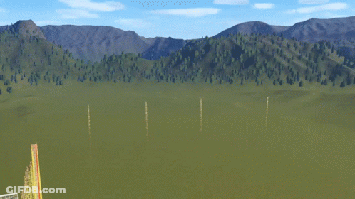 Simp Word With Gold Sparkles In Front Of Mountain GIF