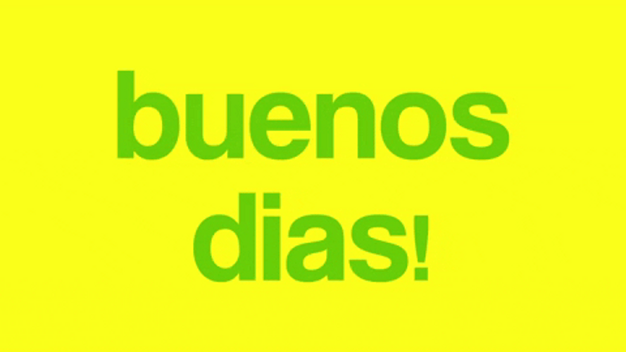 Simple Animated Buenos Dias GIF