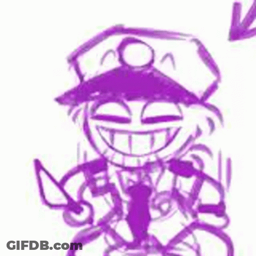 Simple Animated Little Purple Guy GIF