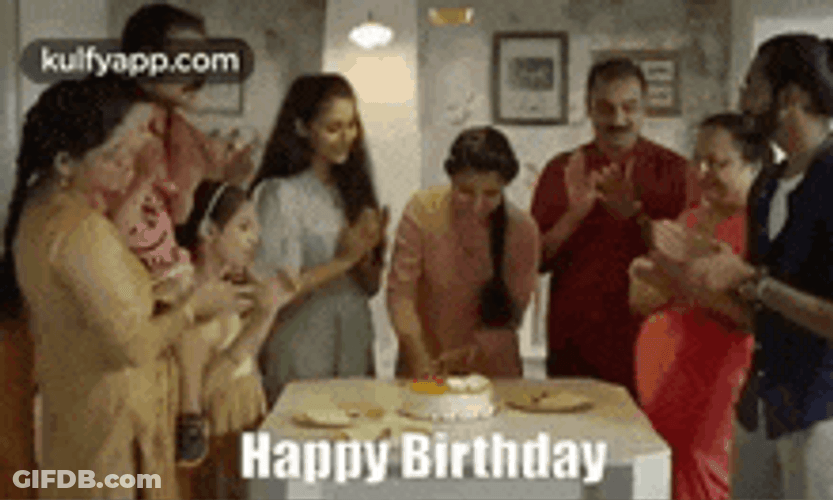 Simple Family Clapping Happy Birthday Song GIF