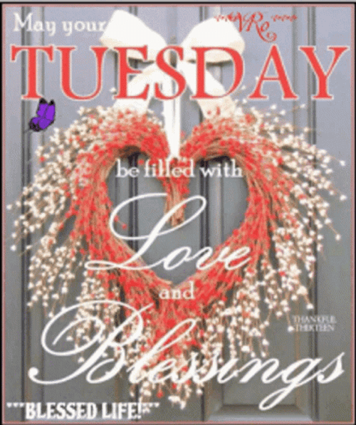Simple Good Tuesday Morning Card GIF