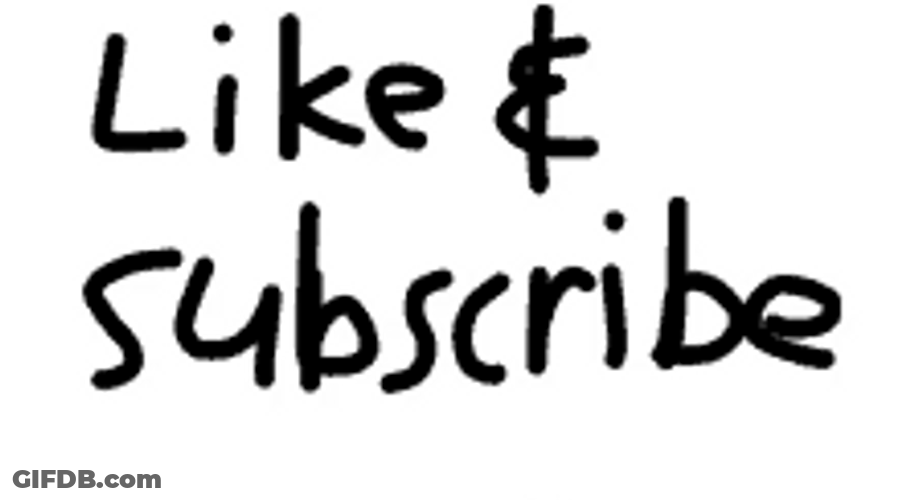 Simple Like And Subscribe Invitation Doodle Face GIF