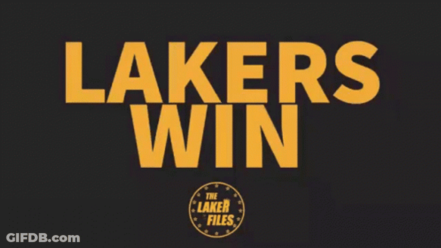 Simple Logo Lakers Win GIF