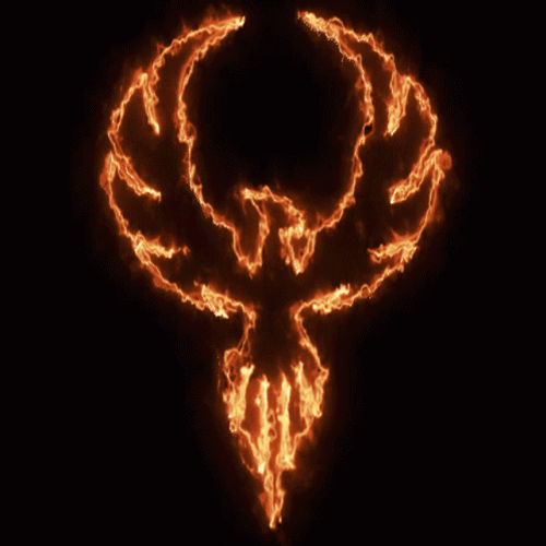 Simple Phoenix Alpha Gaming Logo GIF