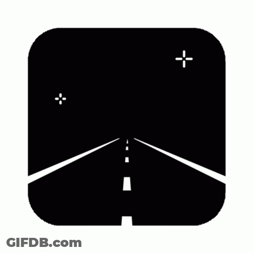 Simple Plane Art Landed GIF