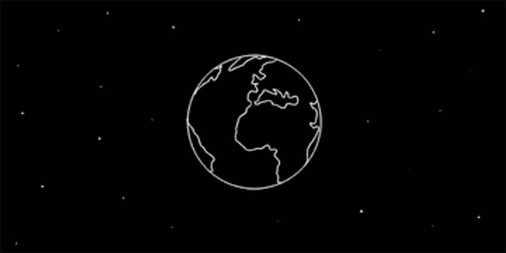 Simple Planet Background GIF