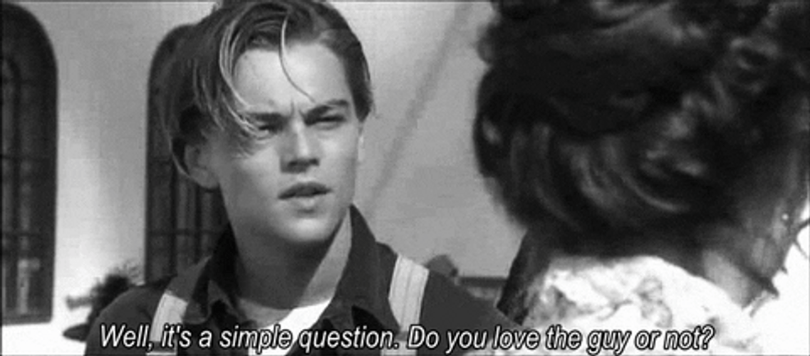 Simple Question Leonardo Dicaprio Titanic GIF