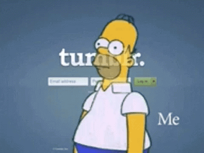 Simpson Homer Disappearing Tumblr GIF