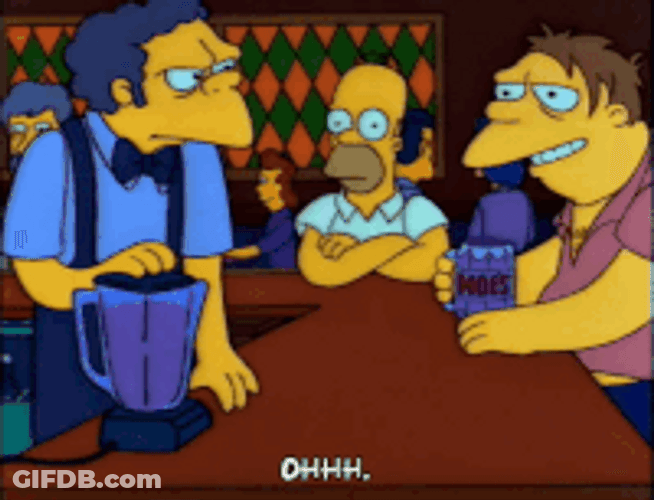 Simpson Listening To Others And Saying Ohhh GIF
