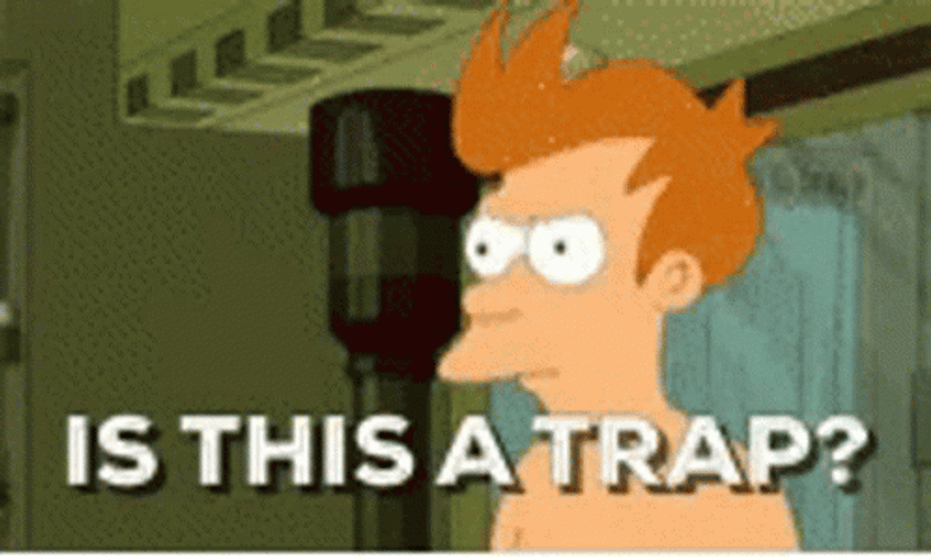 Simpson Thinking It's A Trap GIF