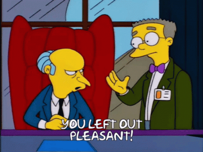Simpson You Left Out Pleasant GIF