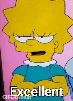 Simpsons Angry Face Saying Excellent GIF