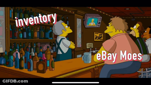 Simpsons Bar Scene With Inventory And Ebay Moes GIF