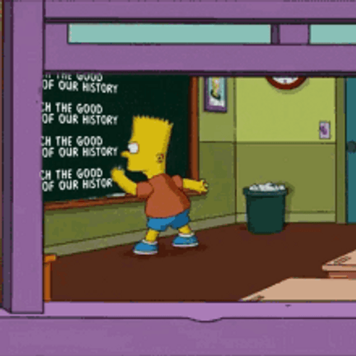Simpsons Bart History GIF
