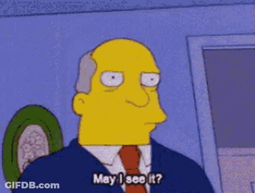 Simpsons Character Asking May I See It GIF