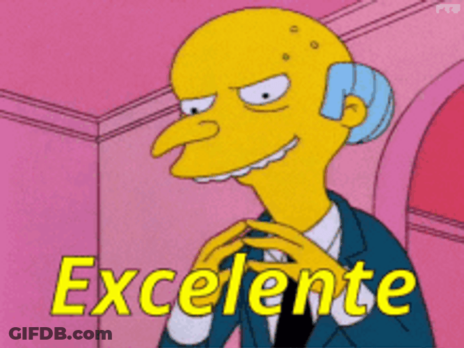 Simpsons Character Mr. Burns Excellent Latin Word GIF