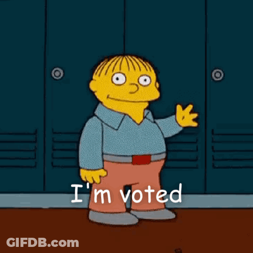 Simpsons Character Waving GIF