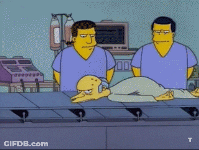 Simpsons Doctors Performing Operation GIF