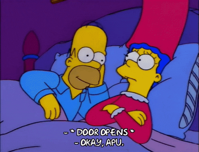 Simpsons Door Opening Okay Apu GIF