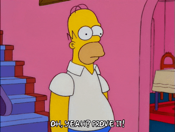 Simpsons Door Opening Prove It GIF