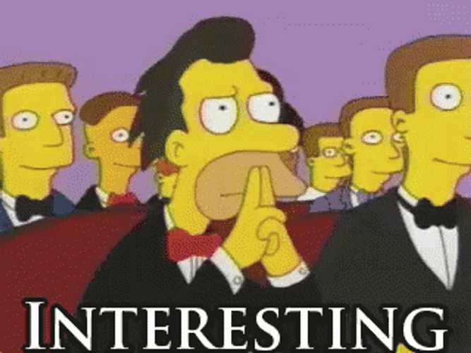 Simpsons Faking Interests GIF
