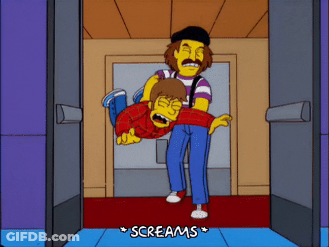 Simpsons Father Kicked Out Son GIF