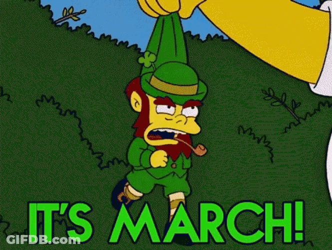 Simpsons Leprechaun Its March GIF
