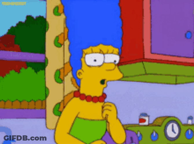 Simpsons Marge Blowing Kisses GIF