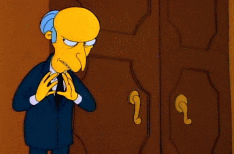 Simpsons Mr Burns Planning GIF