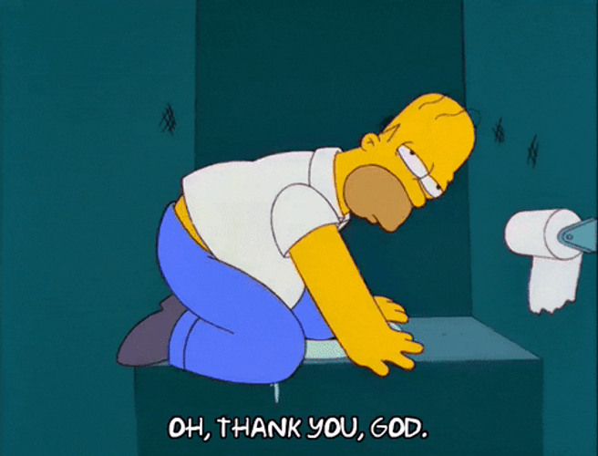 Simpsons Oh Thank You God GIF