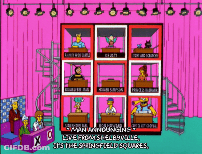 Simpsons Plays Hollywood Squares Shelbyville GIF