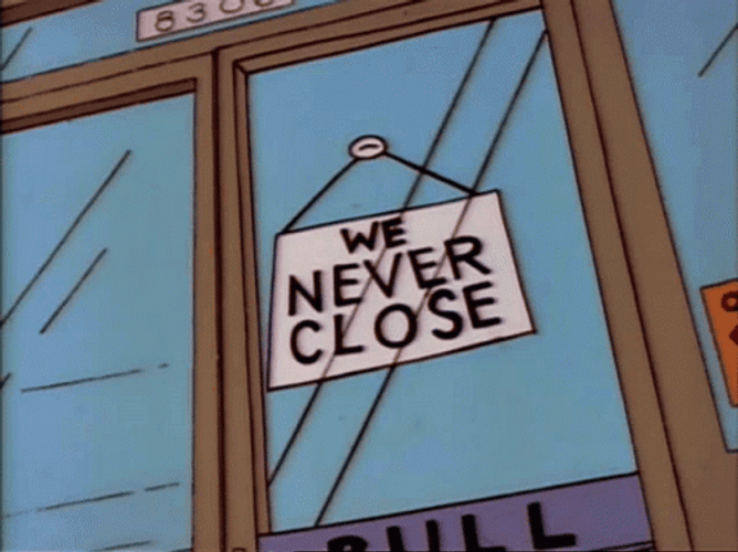 Simpsons Store Closed For The First Time GIF