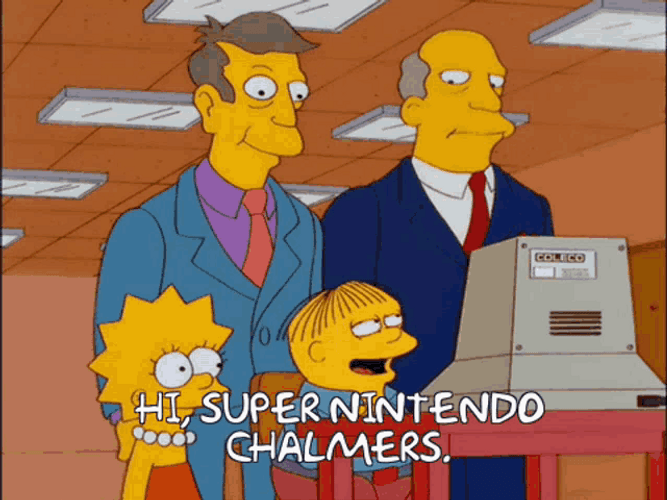 Simpsons Super Nintendo Chalmers GIF