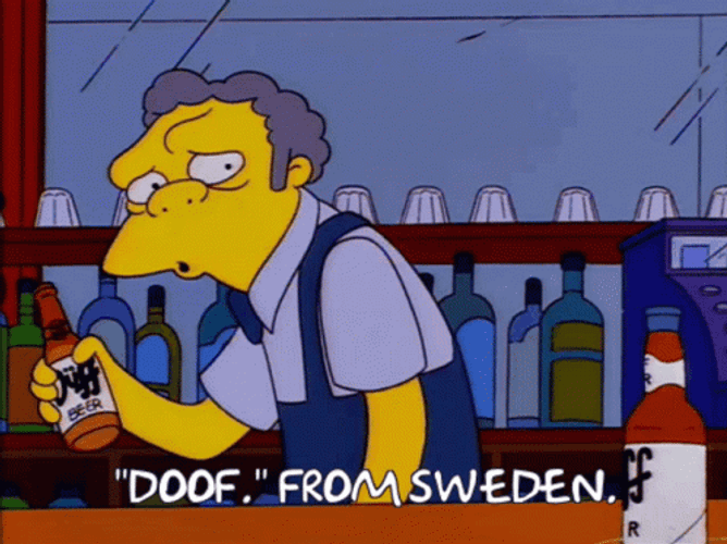Simpsons Sweden Beer GIF