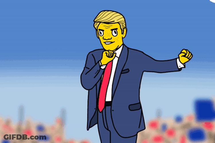 Simpsons Trump Dance GIF