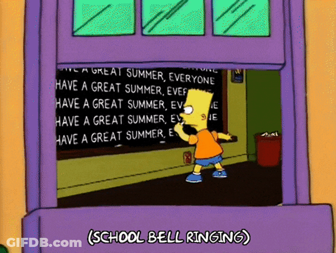 Simpsons Writing Have A Great Day At School GIF