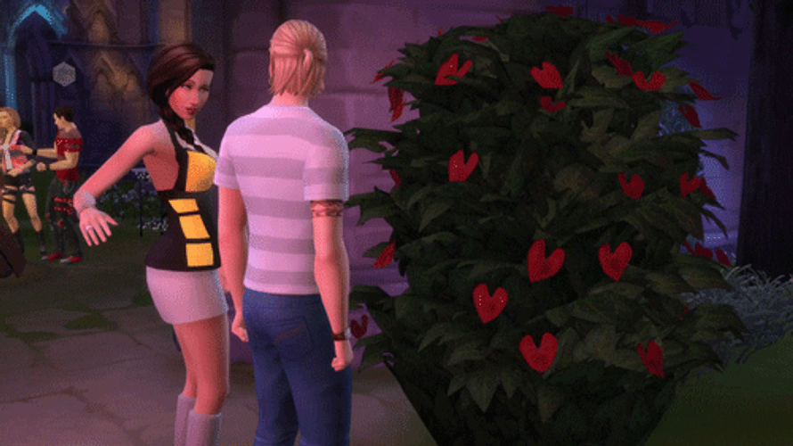 Sims 4 Flirt Butt Slap GIF