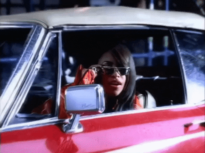 Singer Aaliyah Smiling GIF