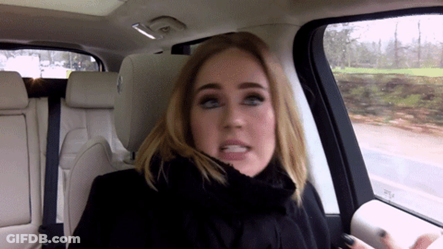 Singer Adele Crazy Eyes Reaction GIF