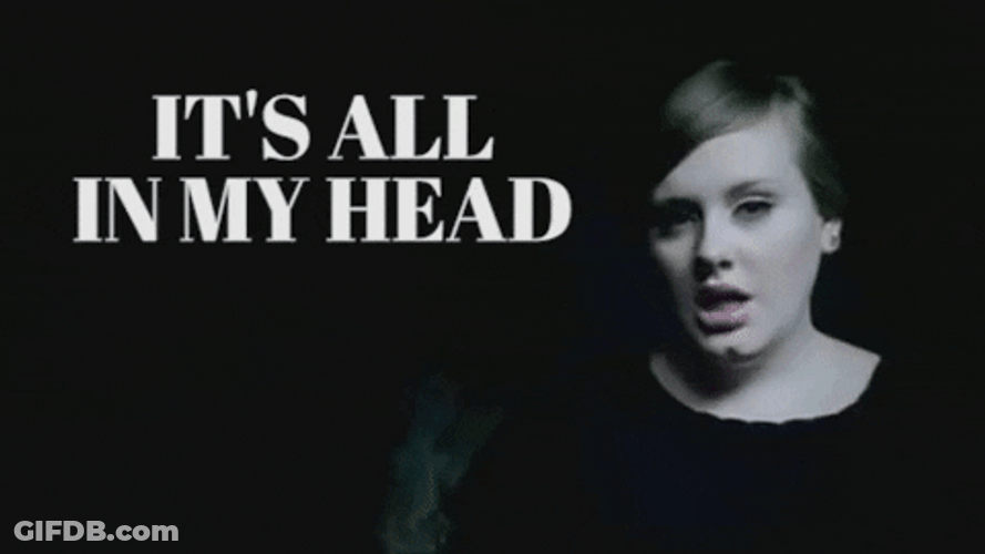 Singer Adele Overthinking All In My Head GIF