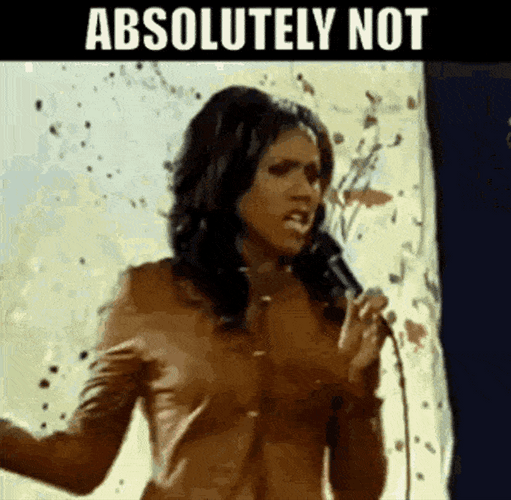 Singer Deborah Cox Absolutely Hell No GIF