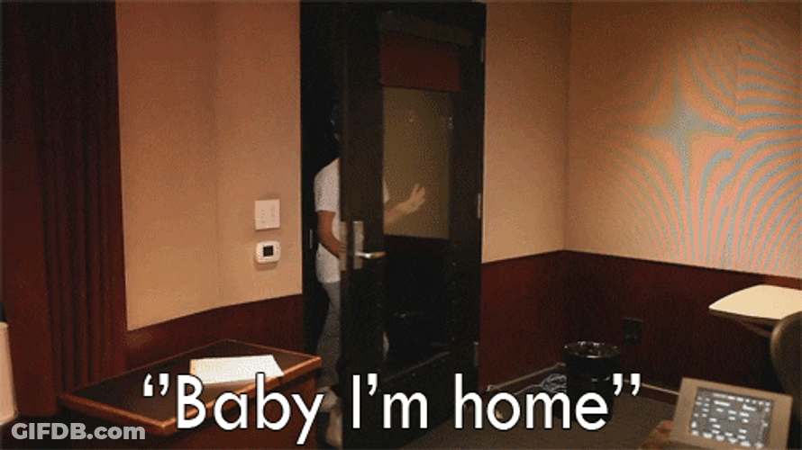 Singer Justin Bieber Baby I'm Home GIF
