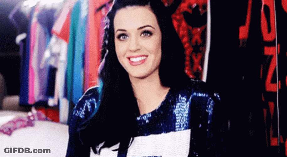 Singer Katy Perry Biting Lip GIF