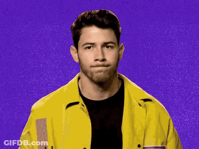 Singer Nick Jonas Shy Hand Raise Mememe GIF