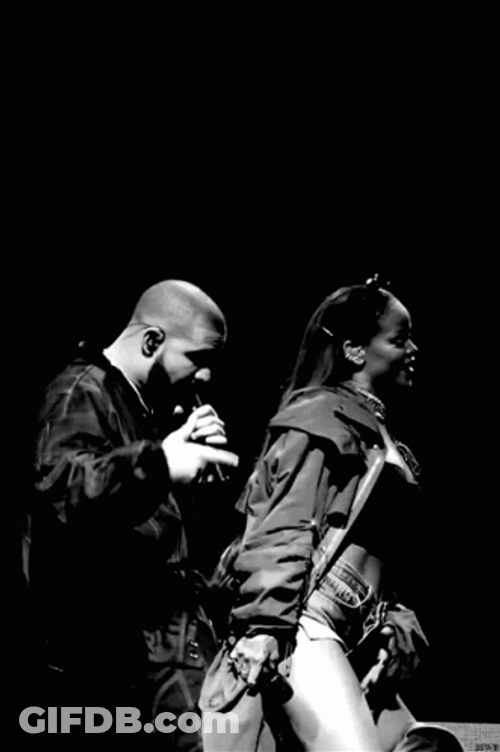 Singer Rihanna And Drake Grinding Dance Concert Performance GIF