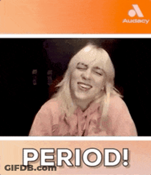Singer Superstar Billy Eillish Period GIF