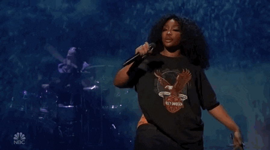 Singer Sza Mic Drop SNL GIF