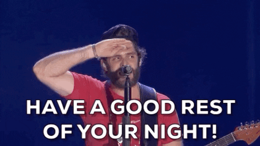 Singer Thomas Rett Have A Great Night GIF