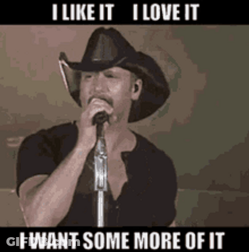 Singer Tim McGraw Singing I Love It GIF